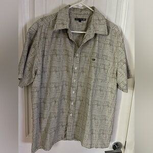 Point Zero Men's Monochrome Grid Shirt